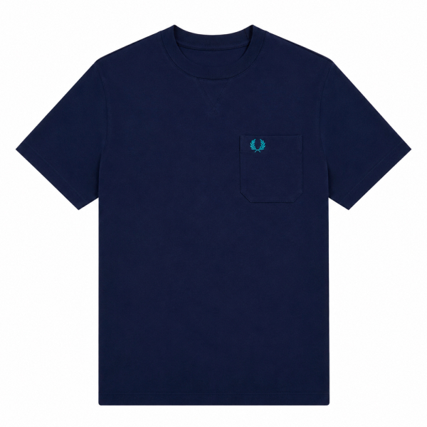 Fred Perry T-shirts Bleu marine - T-shirt avec dtail de poche - XL - Ref 68 €